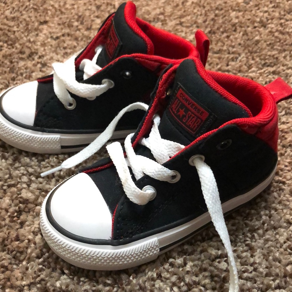 Converse high-top toddler shoe